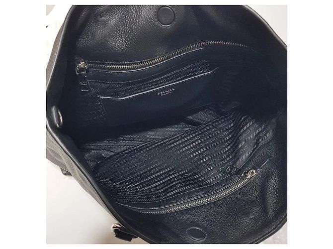 Prada Borsa a Tracolla Tote Vitello Daino - vista 8