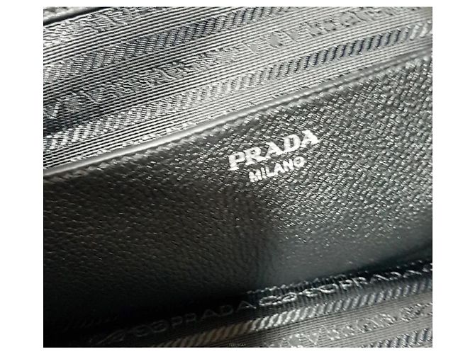 Prada Borsa a Tracolla Tote Vitello Daino - vista 9