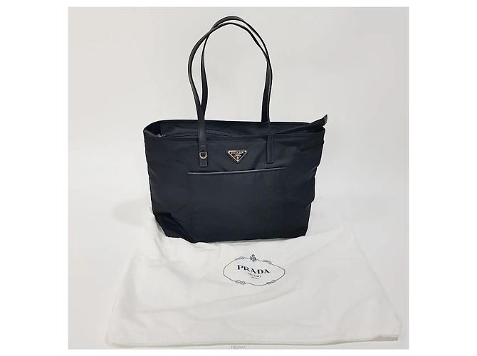 Borsa Shopper Bella Prada Nera in Pelle - Ansicht 10