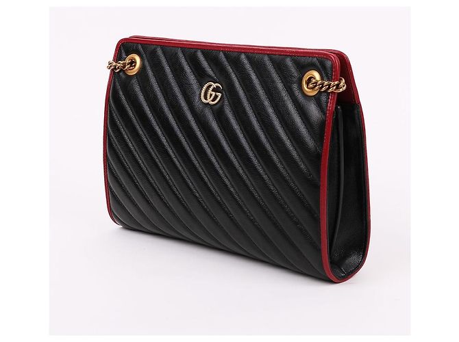 Gucci Borsa a tracolla GG Marmont Medium Chain - vista 4
