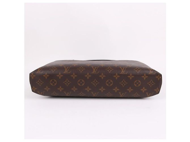 Louis Vuitton Pasta de documentos preta em tecido - vista 8