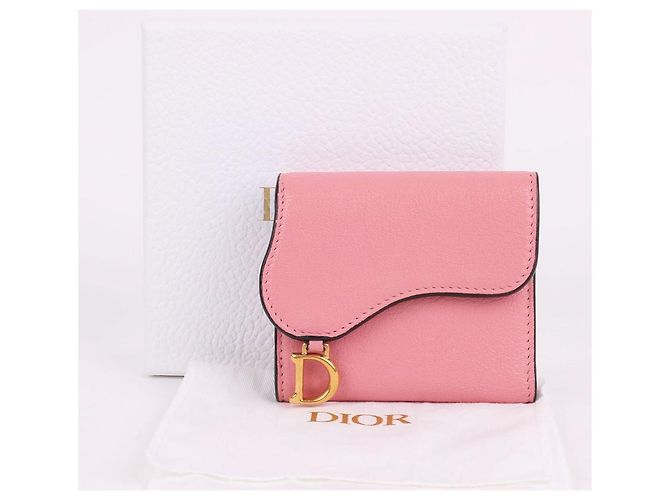 Dior Carteira com aba rosa com ferragens douradas - vista 11