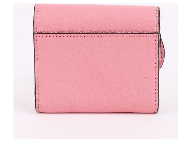 Dior Carteira com aba rosa com ferragens douradas - vista 4