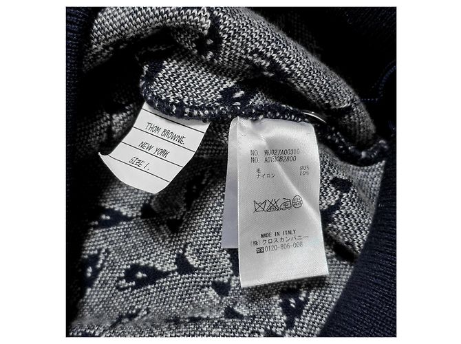 Thom Browne Jacquard-Strick aus Wolle und Kaschmir mit Wal-Motiv - Ansicht 7