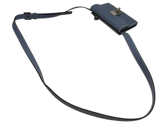 Valentino Mini Rockstud Mini Wallet Crossbody Sky Blue - Ansicht 5