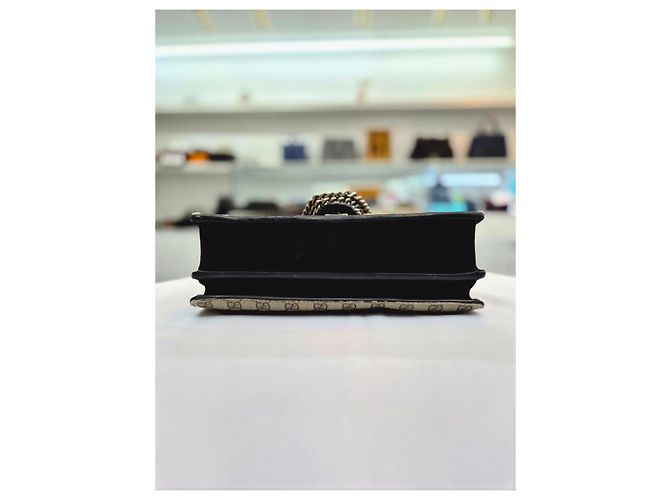 Gucci Borsa a tracolla Dionysus in suede nero con catena - vista 13