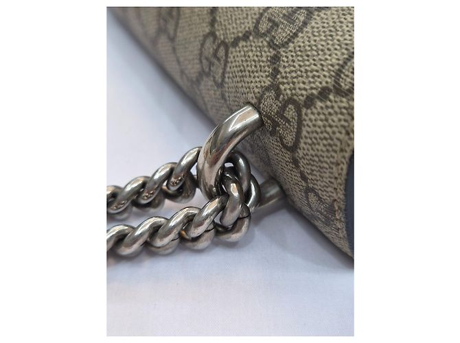 Gucci Borsa a tracolla Dionysus in suede nero con catena - vista 22