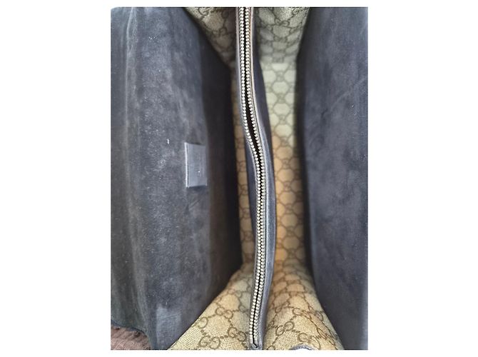 Gucci Borsa a tracolla Dionysus in suede nero con catena - vista 7