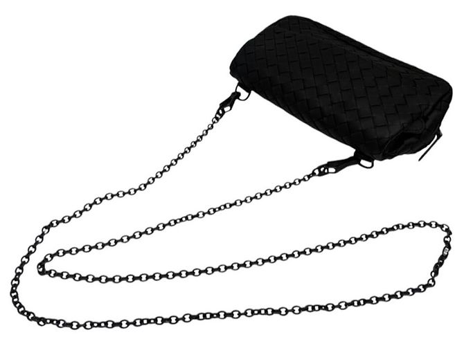 Bottega Veneta Intreccio Zipper Mini Crossbody Bag Black - view 6