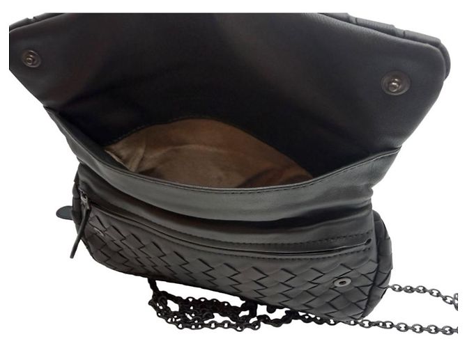 Bottega Veneta Intreccio Zipper Mini Crossbody Bag Black - view 7