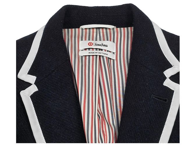 Thom Browne Blazer Jacket Navy Wool - view 5