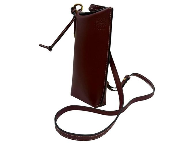 Loewe Bolsa Tiracolo Gate Phone Mini Burgundy - vista 3