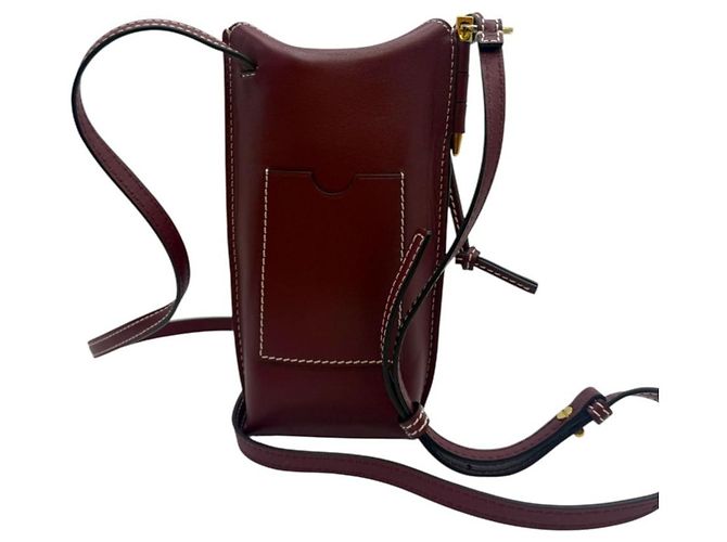 Loewe Bolsa Tiracolo Gate Phone Mini Burgundy - vista 4