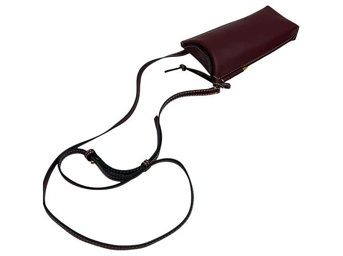 Loewe Bolsa Tiracolo Gate Phone Mini Burgundy - vista 6