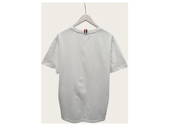Thom Browne White Medium Weight Jersey Side Slit T-Shirt - view 4