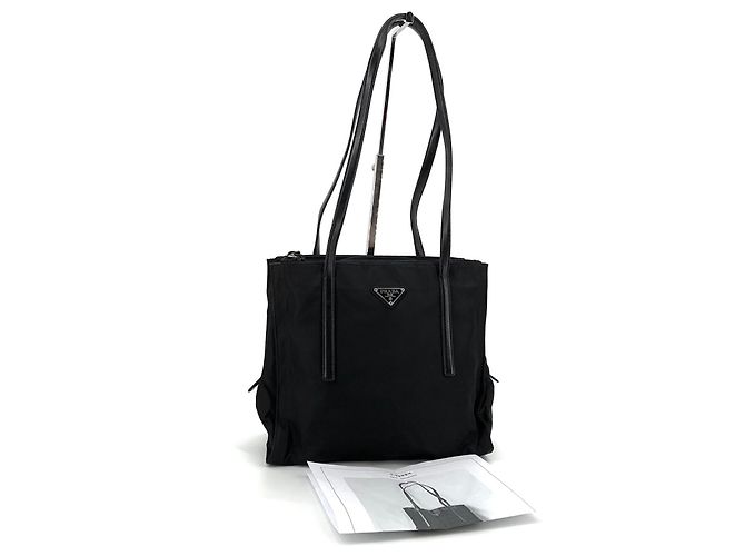 Prada Bolso de hombro de nailon con logotipo triangular - vista 9