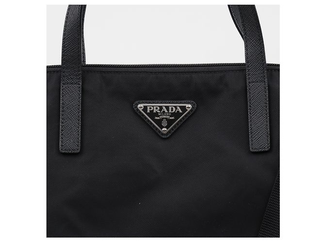 Prada Borsa Shopper Pocono da Donna Nero - vista 2