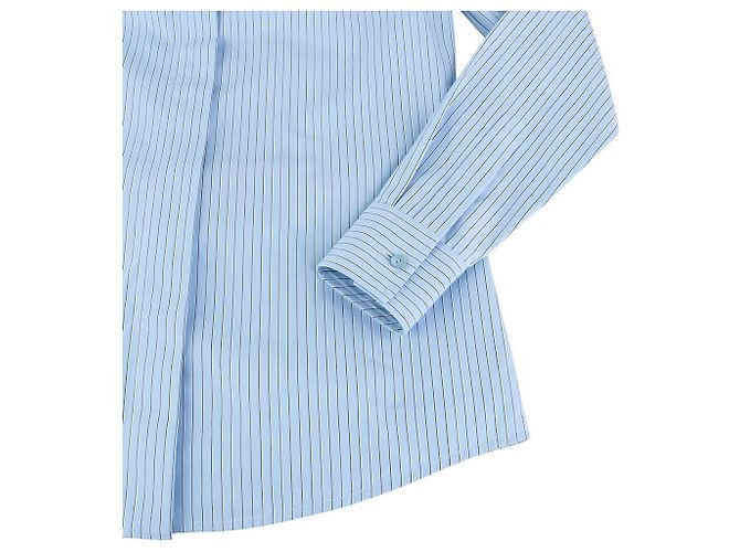 Gucci Camicia a righe in cotone con logo GG da donna - vista 5