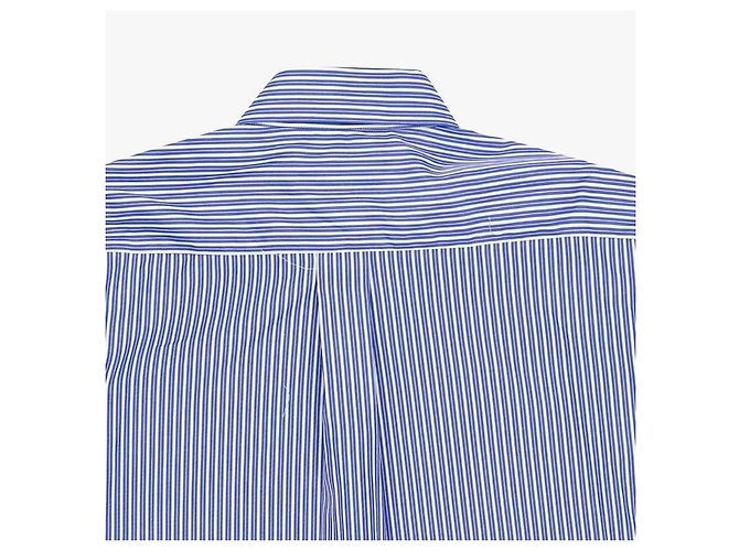 Miu Miu Camicia cropped in popeline a righe - vista 9