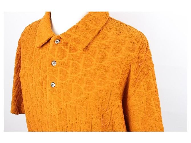 Dior T-shirt Polo in cotone terry Oblique XL - vista 5