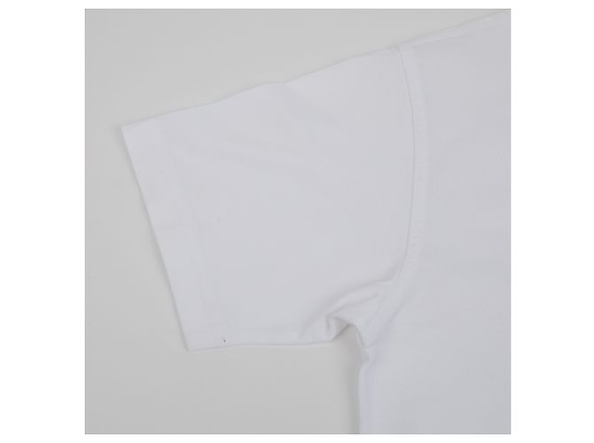 Burberry Camiseta Oversized de Algodón Estampada Blanca - vista 5