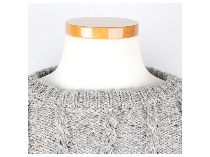Thom Browne Cable Knit Grey Sweater - view 2