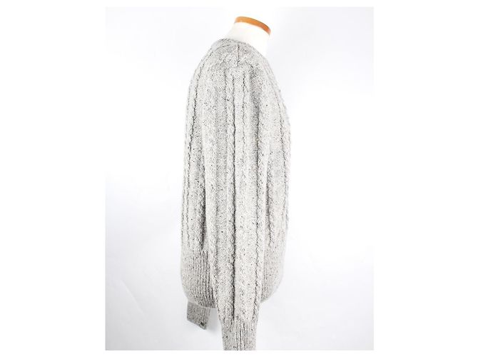 Thom Browne Cable Knit Grey Sweater - view 7