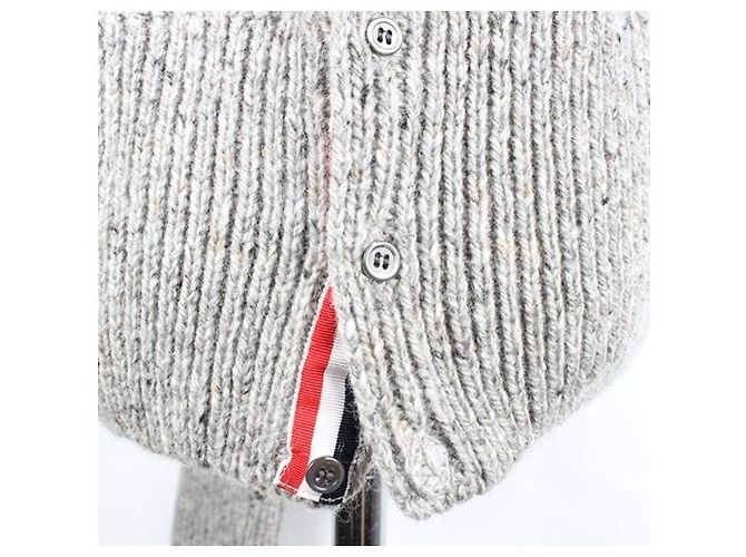 Thom Browne Cable Knit Grey Sweater - view 8