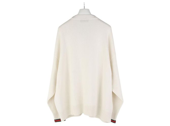 Gucci Woll-Kaschmir-Cardigan mit Web-Besatz - Ansicht 2