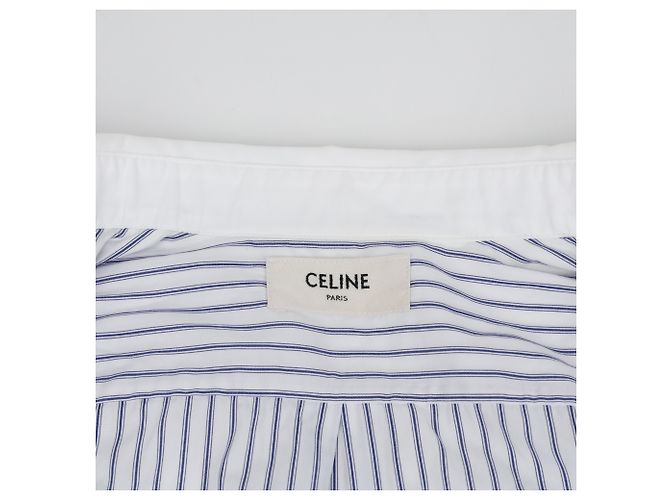 Céline Camicia crop a righe Taglia - vista 12