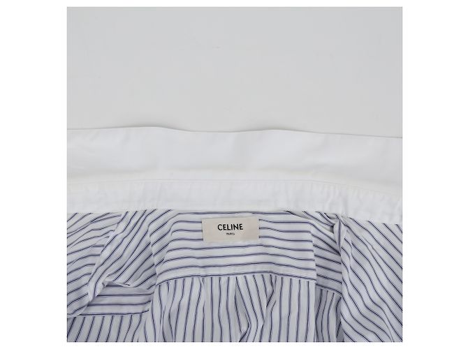 Céline Camicia crop a righe Taglia - vista 13