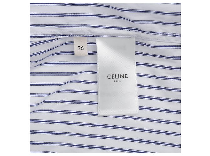 Céline Camicia crop a righe Taglia - vista 19