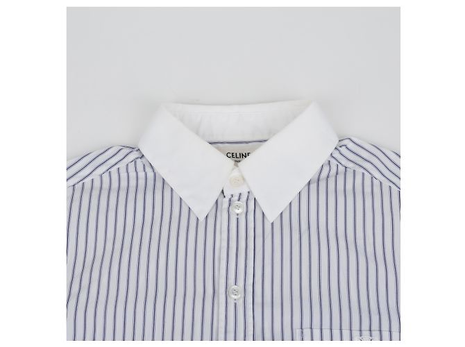 Céline Camicia crop a righe Taglia - vista 3