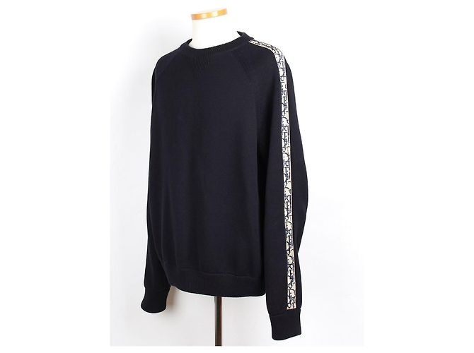 Dior Oblique Insert Knit Navy - vista 2