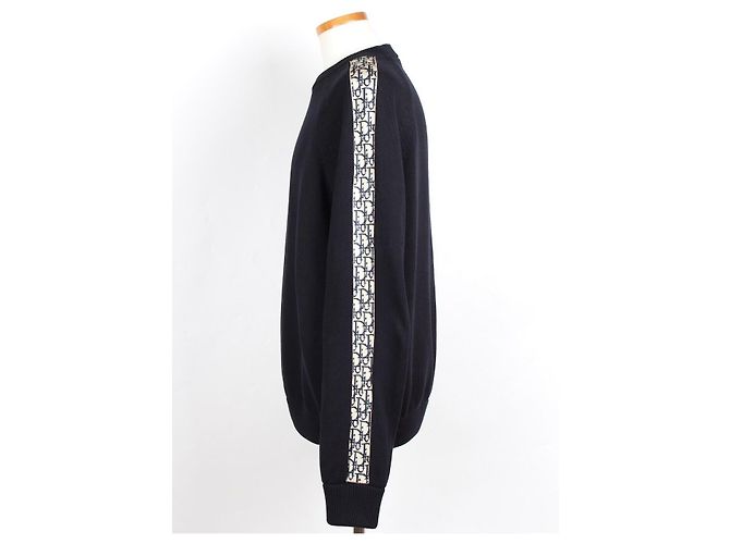 Dior Oblique Insert Knit Navy - vista 3