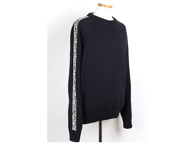 Dior Oblique Insert Knit Navy - vista 6