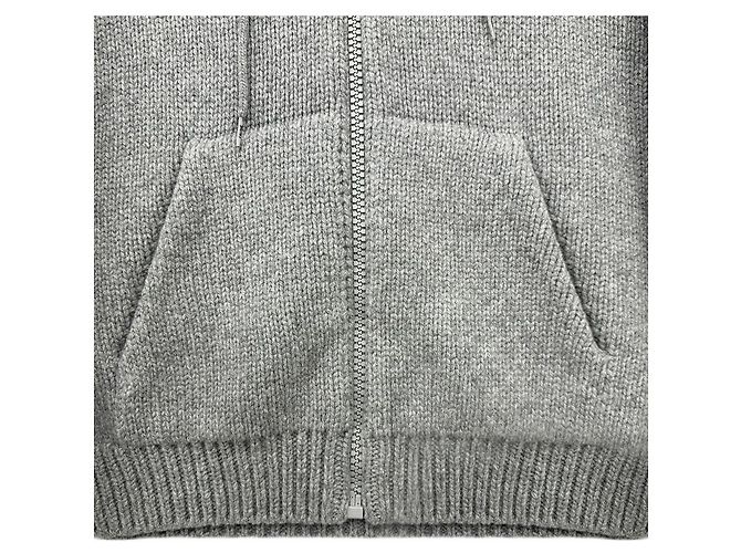 Céline Logo Woll-Hoodie mit Reißverschluss - Ansicht 10
