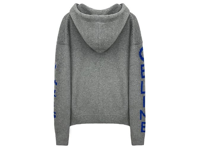 Céline Logo Woll-Hoodie mit Reißverschluss - Ansicht 2