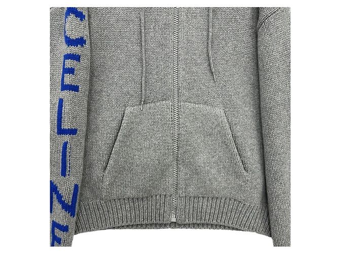 Céline Logo Woll-Hoodie mit Reißverschluss - Ansicht 8
