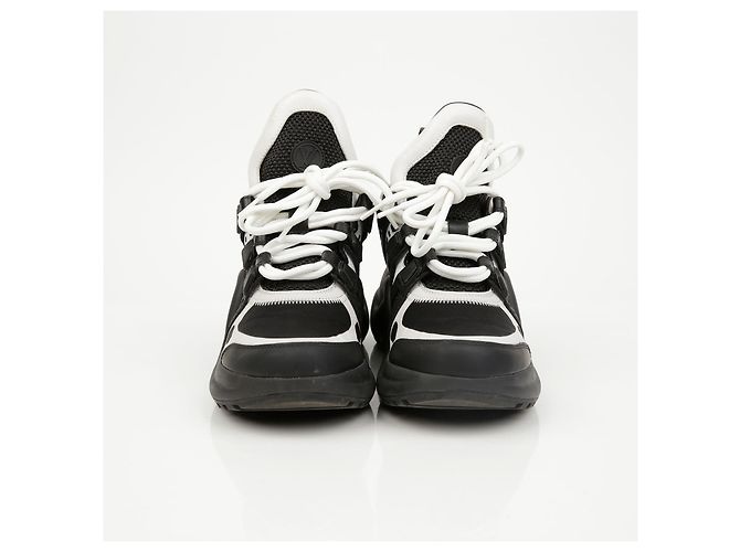 Louis Vuitton Sneakers Archlight in vitello nero - vista 4