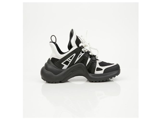 Louis Vuitton Sneakers Archlight in vitello nero - vista 7