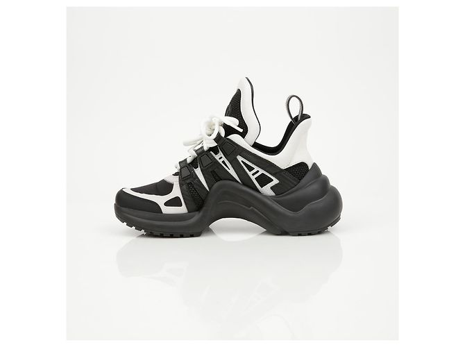 Louis Vuitton Sneakers Archlight in vitello nero - vista 9