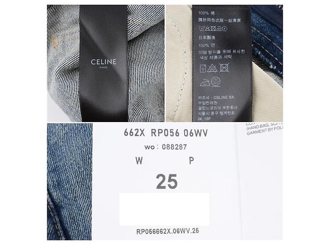 Pantalones vaqueros denim lavados azules Céline - vista 6
