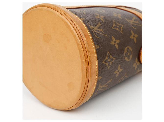 Bucket Louis Vuitton Borsa a Secchiello in Tela Monogram Marrone - vista 11