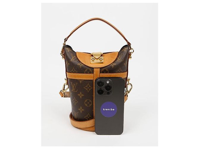 Bucket Louis Vuitton Borsa a Secchiello in Tela Monogram Marrone - vista 15