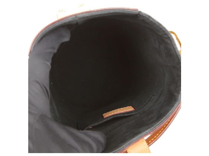 Bucket Louis Vuitton Borsa a Secchiello in Tela Monogram Marrone - vista 16