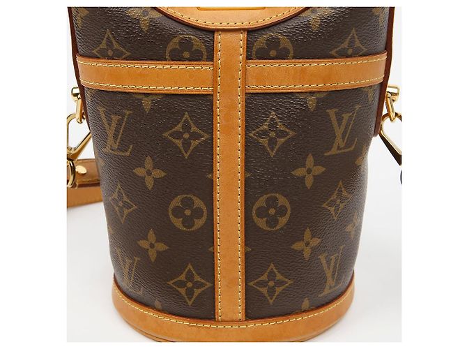 Bucket Louis Vuitton Borsa a Secchiello in Tela Monogram Marrone - vista 4