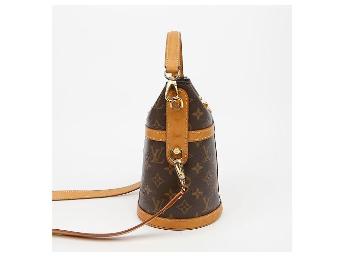 Bucket Louis Vuitton Borsa a Secchiello in Tela Monogram Marrone - vista 7