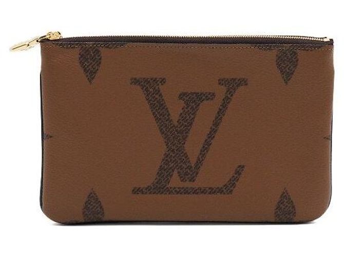 Louis Vuitton Borsa a tracolla Pochette Double Zip in Monogram Giant Reverse Canvas - vista 2