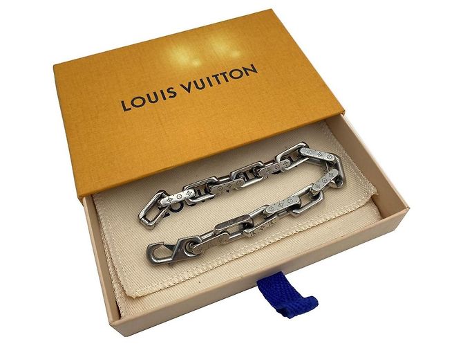Louis Vuitton Bracciale a Catena Monogram Virgil Abloh Silver - vista 6